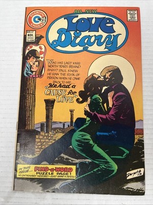 Charlton Comics LOVE DIARY #87 November 1973 Bronze Age Romance Love Comic