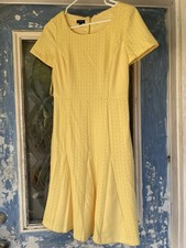 Talbots Women Yellow Casual Dress Size 2 ! Exceptional Condition …..