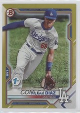2021 Bowman Draft 1st Edition Gold Foil 43/50 Wilman Diaz #BD-184 0m4q