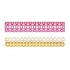 1 Stanzschablone Schnörkel Bordüren Card Edges Decorative Strip Sizzlits Sizzix