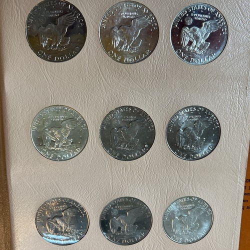 1971-1978 32-Coin Eisenhower Dollar Set BU/Proof (Dansco Album) - Picture 5 of 12