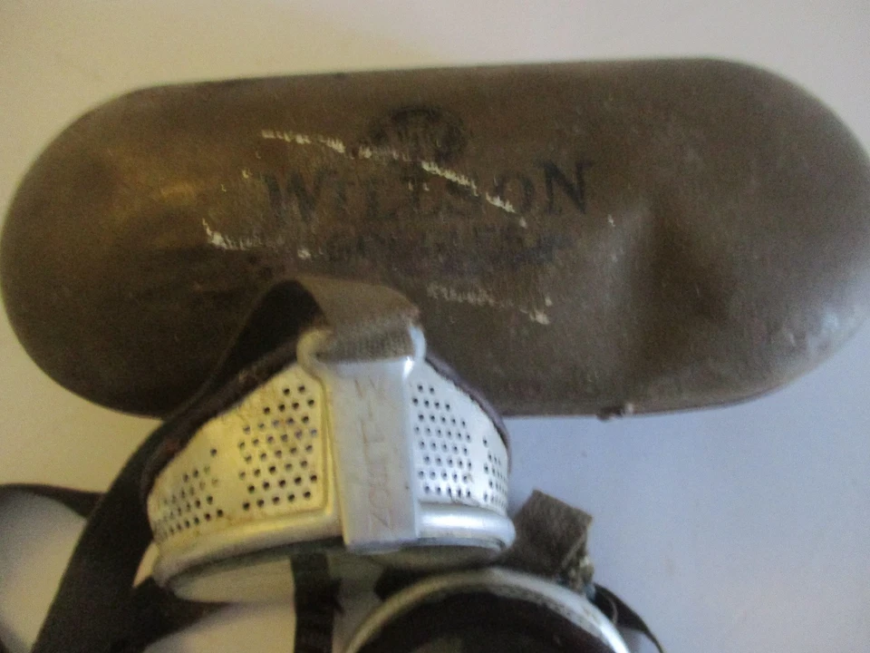 Gafas de Servicio Wilson Antiguas con Estuche Original Primera Guerra Mundial Era con Inserto de Papel Foto 2 de 4