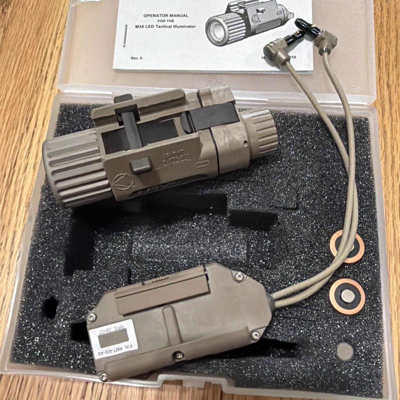 Insight Inforce Flashlight Tan Insight Technology M3X LED Tactical Weapon Light Illuminator Tan/FDE SU ...