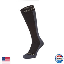 SEALSKINZ Worstead Waterproof Cold Weather Knee Length Sock Black M