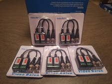 5 Pairs UTP CCTV Camera Passive Video Balun BNC Connector Coaxial Cable Adapter