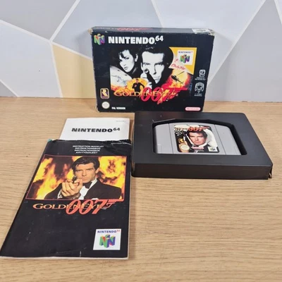 GoldenEye 007 1997 Nintendo 64 Shooter Video Game Cartridge with Manual & Box - Image 1 of 4