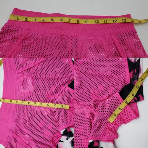 Avia Twofer Pink Mesh and Floral Running Shorts Size XXL - Picture 10 of 10