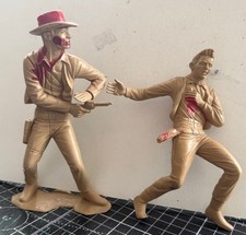 Lot Of 2 Vintage Marx 6-Inch Cowboys 1964