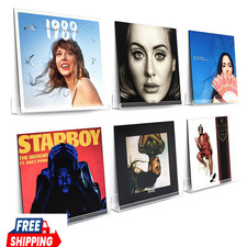 Vinyl Record Wall Mount Shelves 12 Inch Acrylic Vinyl Holder 6 Pack Home Decor