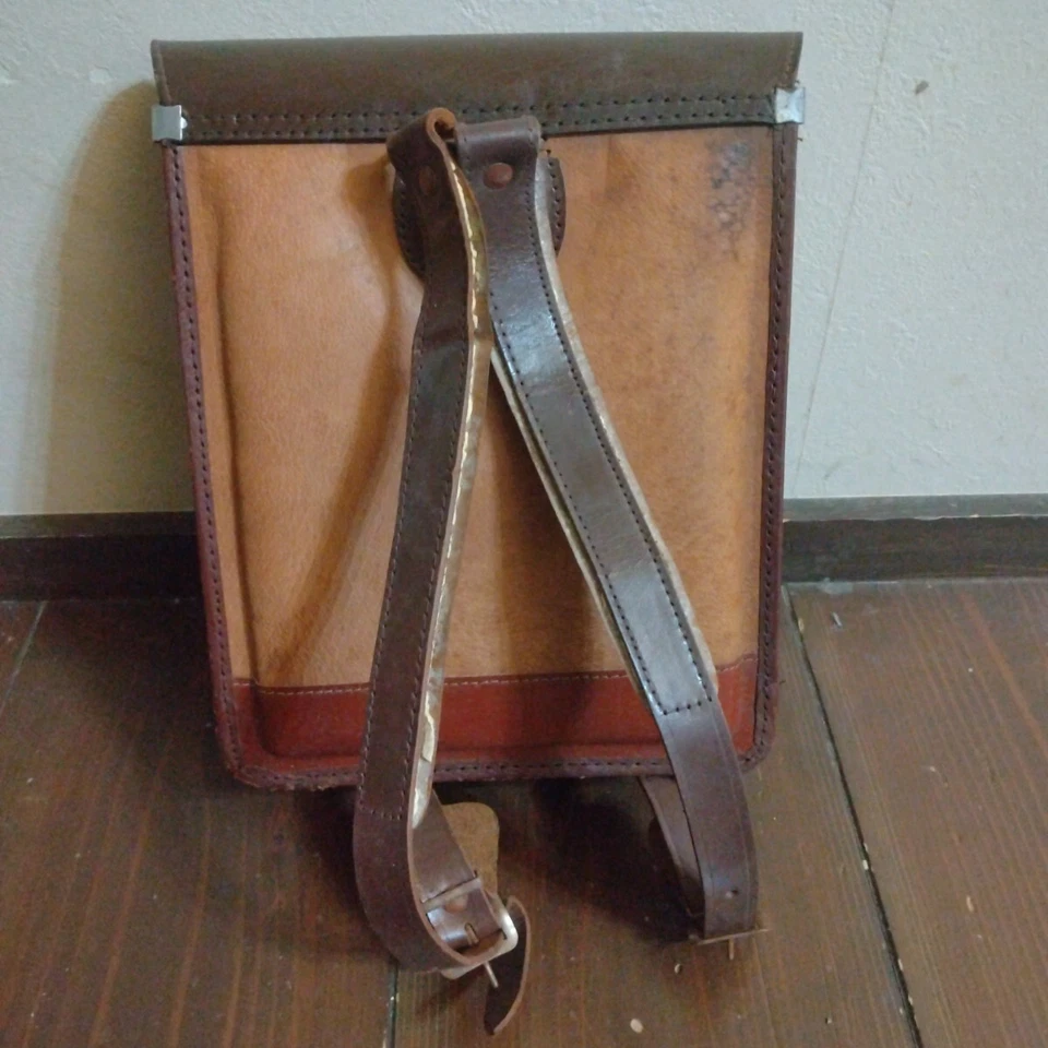 Ancien sac à dos d'école japonais marron design garçon baseball vers... - Photo 2/4