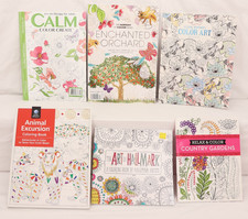 Lot of 6 Coloring Books, Various Themes, Unused, M1184