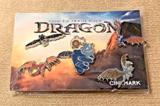 UNOPENED 2025 Exclusive Cinemark How To Train Your Dragon Enamel Pin Set 5pc