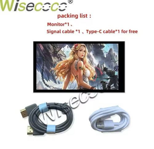 Portable 6” LCD Monitor Battery 5000mAh IPS QHD 2K For Desktop PC Laptop - 第 6/6 張圖片