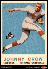 1959 Topps #105 John David Crow Cardinals-FB RC Texas A&M 7 - NM