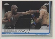 2019 Topps Chrome UFC Refractor Kamaru Usman #14 3b3