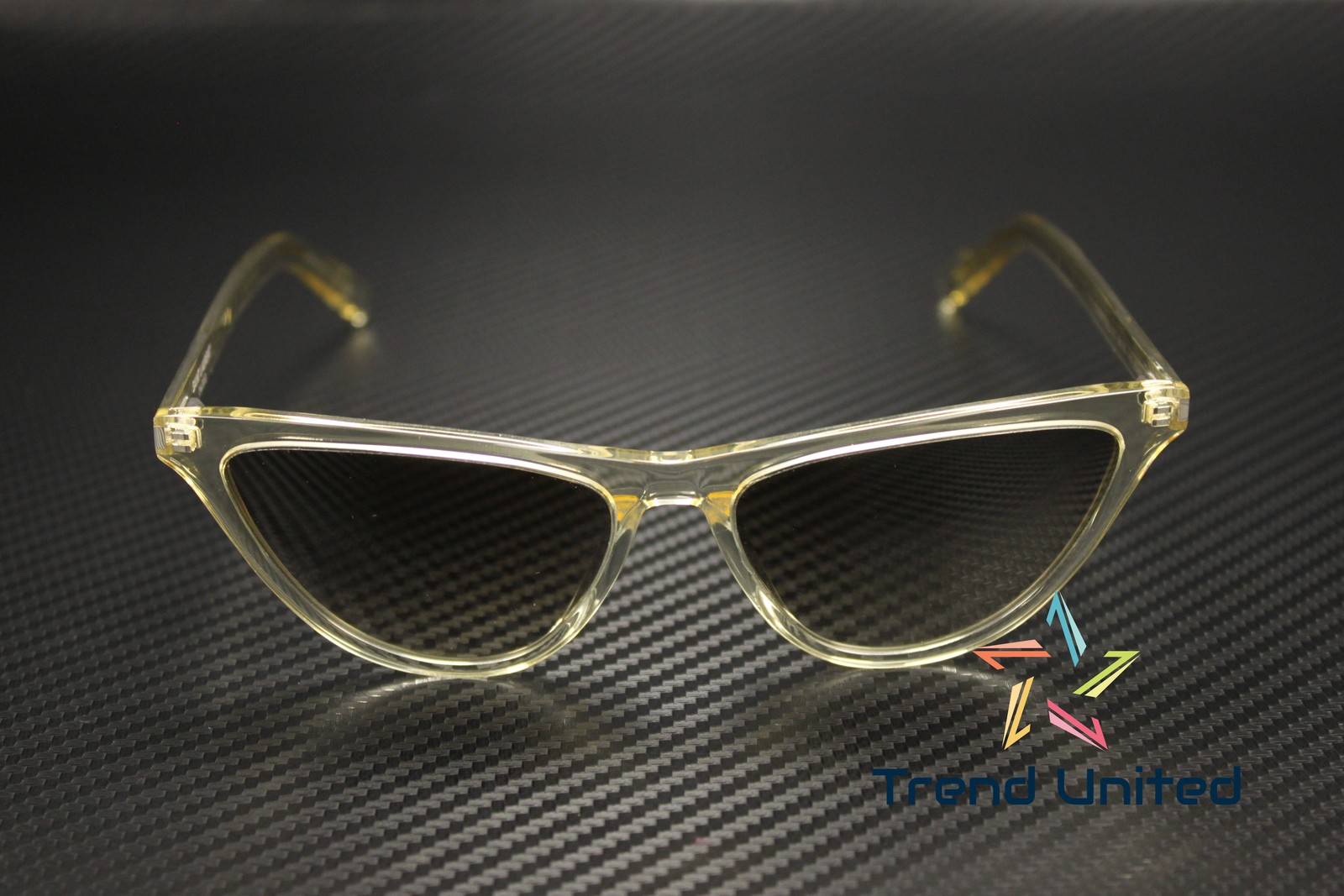 Occhiali da sole donna SAINT LAURENT SL 550 SLIM 005 occhio di gatto giallo marrone 56 mm