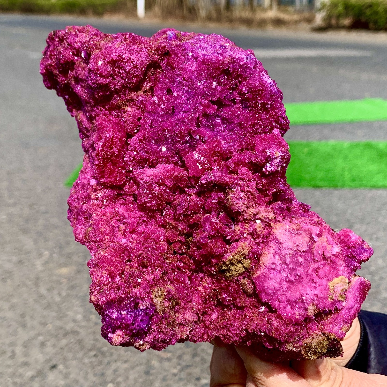 2.37LB Natural Rough Red Corundum Phlogo Pit Mineral Spirits Ruby Raw Gemstone