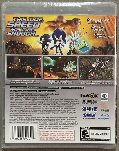 Sonic the Hedgehog (Sony PlayStation 3, 2007) PS3 - New & Sealed - Picture 2 of 2