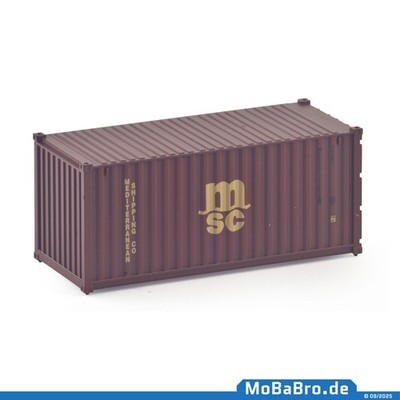 Brauner 20ft Container ''Mediterranean Shipping Company - MSC'' in 1:87 (H0)