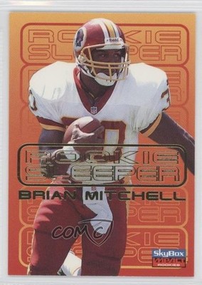 1996 Skybox Impact Rookies Rookie Sleeper Brian Mitchell #132 0b5