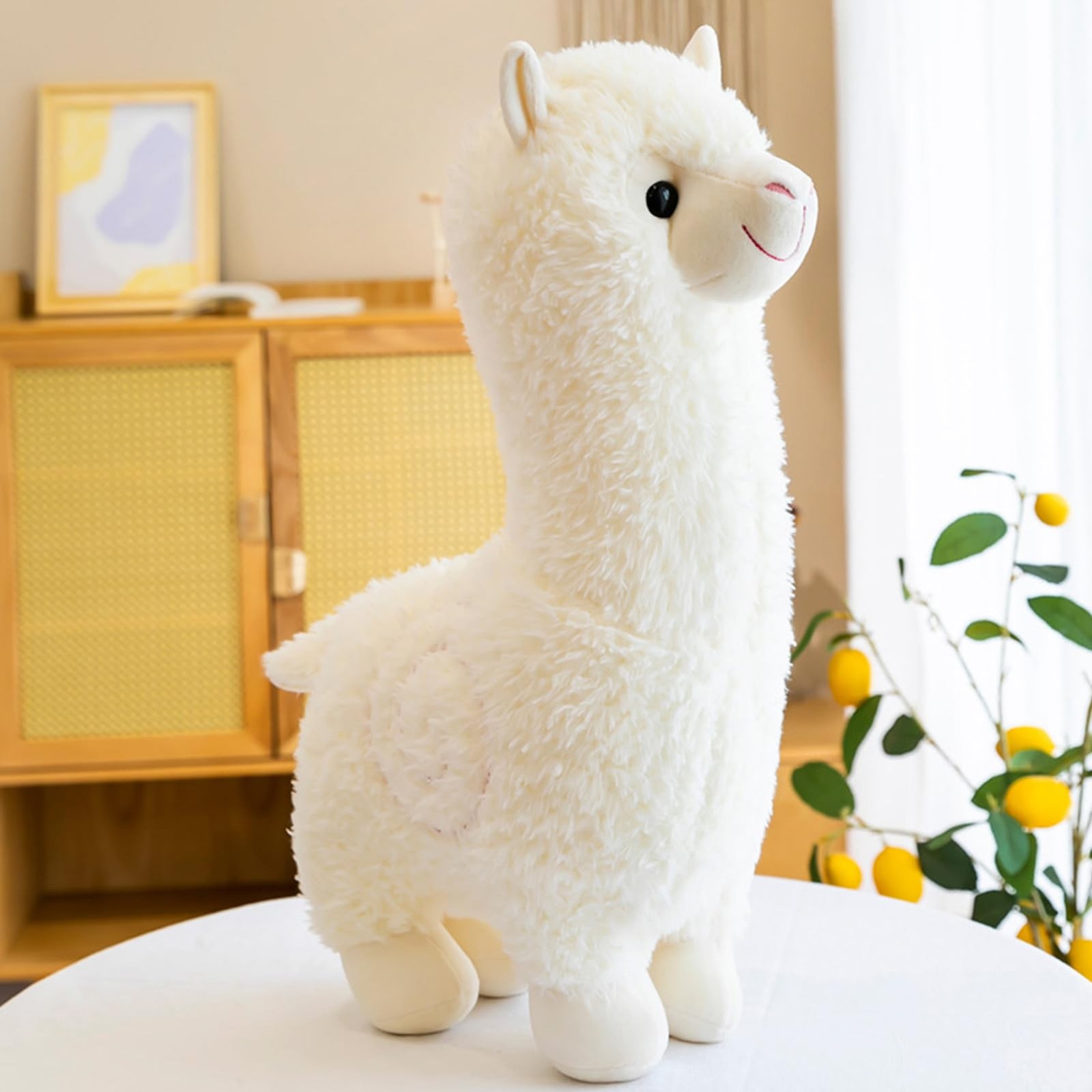 Alpaga en Peluche pour Enfant, Doudou Animaux Doux et Cadeau d'Anniversaire Garçon Fille