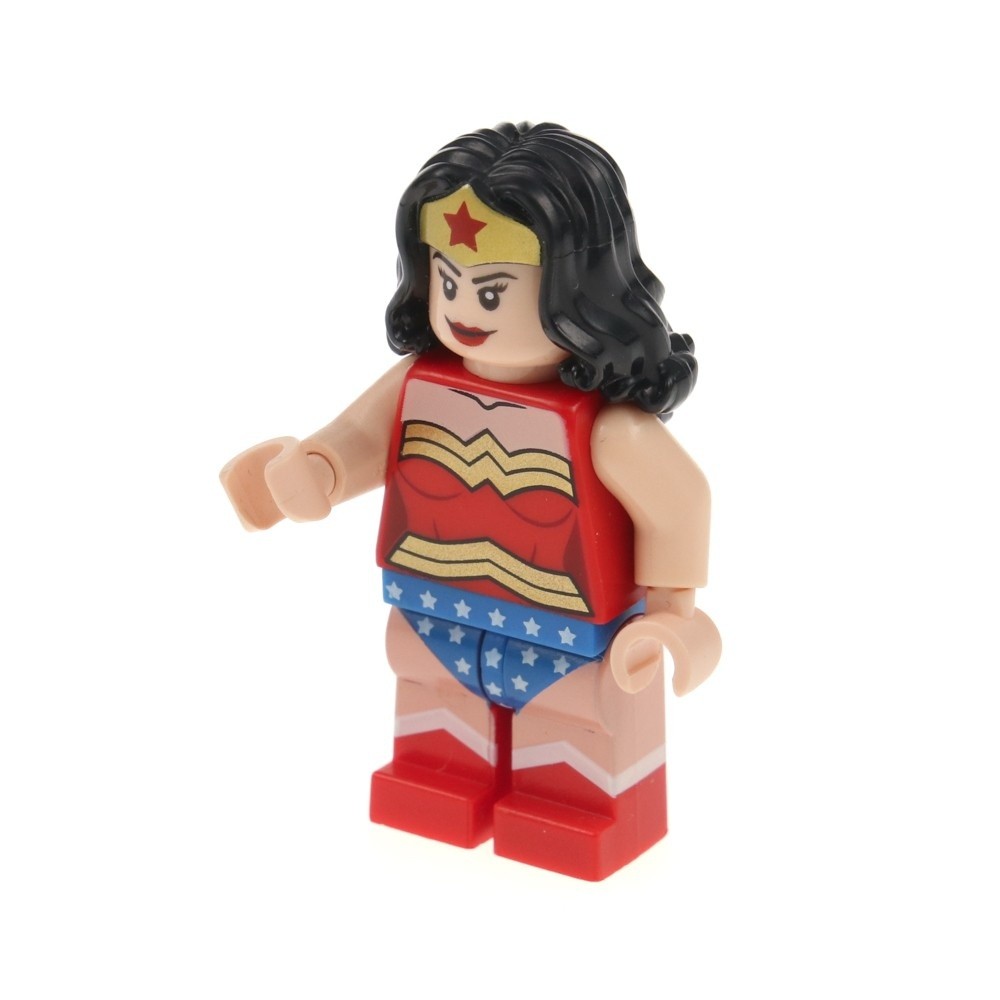 1x LEGO Minifigure Super Heroes Superman Wonder Woman Double Face 6862
