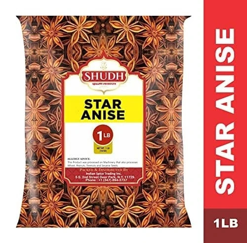 STAR ANISE WHOLE 1 LB | Seeds Pods ~ All Natural | Vegan | Gluten 454 g