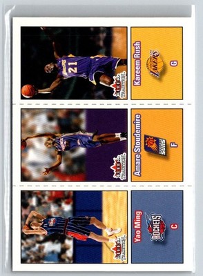 2002-03 Fleer Tradition #295 Yao Ming / Amare Stoudemire / Kareem Rush B.06