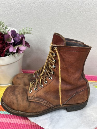Botas de colección Red Wing Logger punta de acero resistentes al aceite suelas de alta resistencia para hombre EE. UU. 7 M - Imagen 7 de 13