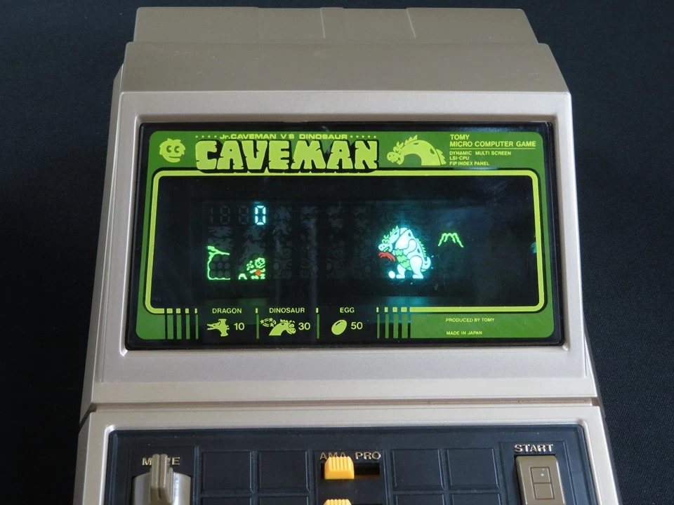 VERPACKT getestet CAVE MAN LSI SPIEL LCD TOMY Electronic Action 1981 hergeste... - Bild 2 von 4