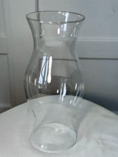 10  CLEAR GLASS HURRICANE CANDLE CHIMNEY SHADE 4  Wide Ends