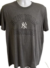 New York Yankees Shirt Mens Large MLB Baseball Tee T-Shirt 47 Brand Soft Top