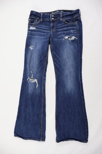 Jeans American Eagle Femme Dark Wash Taille 6 - Coupe Flare, Stretch, Occasion Très Bon état