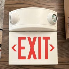 Dual-Lite Liteforms LTURW3 Emergency Exit Sign Red Letters LED