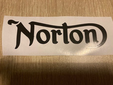 NORTON TANK DECALS STICKERS X2