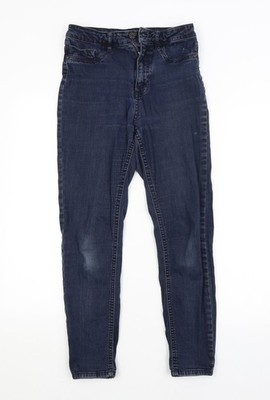 F&F Damen blau gerade Jeans Größe 8 L26 in