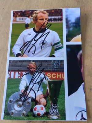 Berti Vogts. 2 Orginale Autogramme. Bundesliga. Borussia Mönchengladbach. DFB 