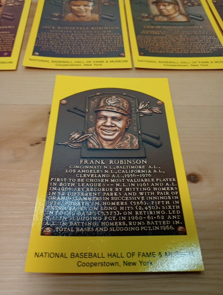 National Baseball Hall of Fame Post Cards  Cooperstown  New York Plague Lot Of 5 - Image 2 of 4