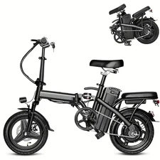 Mini 10AH Ebikes 500W Motor Folding Electric Bicycles Bike For Adults
