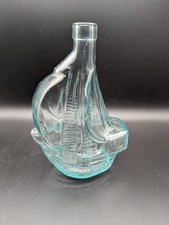 Vintage Santa Maria Glass Sailing Ship Bottle