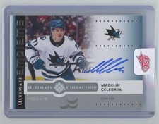 2024-25 Upper Deck Ultimate Emblems Rookies Macklin Celebrini Auto