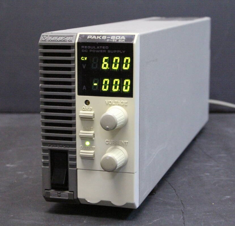 KIKUSUI PAK6-60A DC Regulated Power Supply 6V 60A Bench Unit Tested From Japan