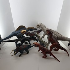 Jurassic World Dinosaur Lot 8 Pieces All Lights, Sound And Movements Work.
