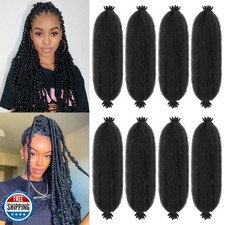 8 Packs Springy Afro Twist Hair 24 Inch Pre Fluffed Spring Twist Hair Pre Afr