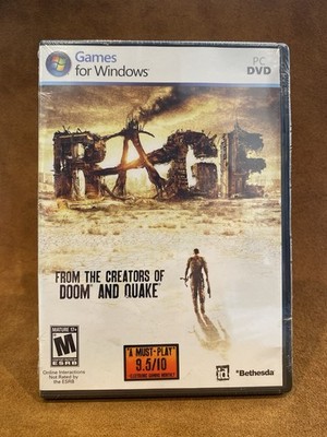 Rage PC DVD Games For Windows 7 / Vista / XP BRAND NEW SEALED - SHIPS FAST!