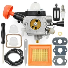 4180-120-0617 Carburetor Kits with 2 Primer Bulbs, Replacement for Stihl FS13...