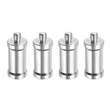 4PCS 3/8" Female to 1/4" Male 0.62 x 1.18Inch Light Stand Carbon Steel Screw