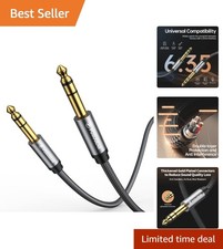 2M Professional 6.35mm Guitar Cable - Nylon Braided with Gold-Plated Connectors