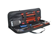 17pc BBQ Stainless Steel Grill Spatula Set Black - Room Essentials