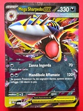 Carta Pokemon Mega Sharpedo ex - Fiamme Spettrali 061/094 Italiano